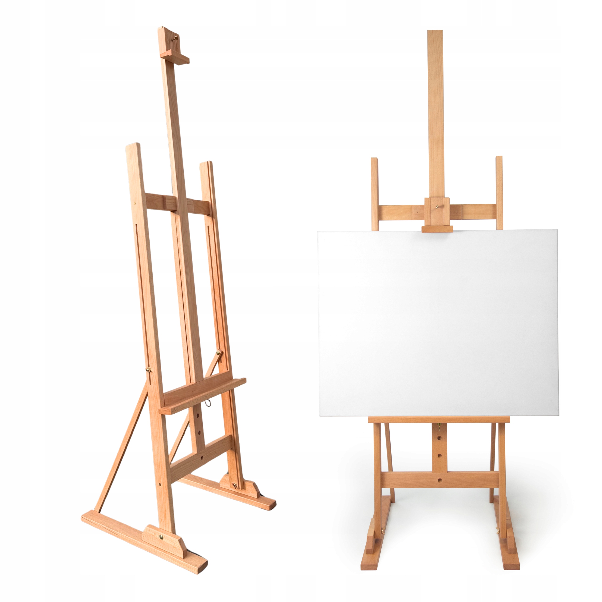 Dřevěný Malířský Stojan Studijní Velký, Venkovní, Profesionální, Bukový
