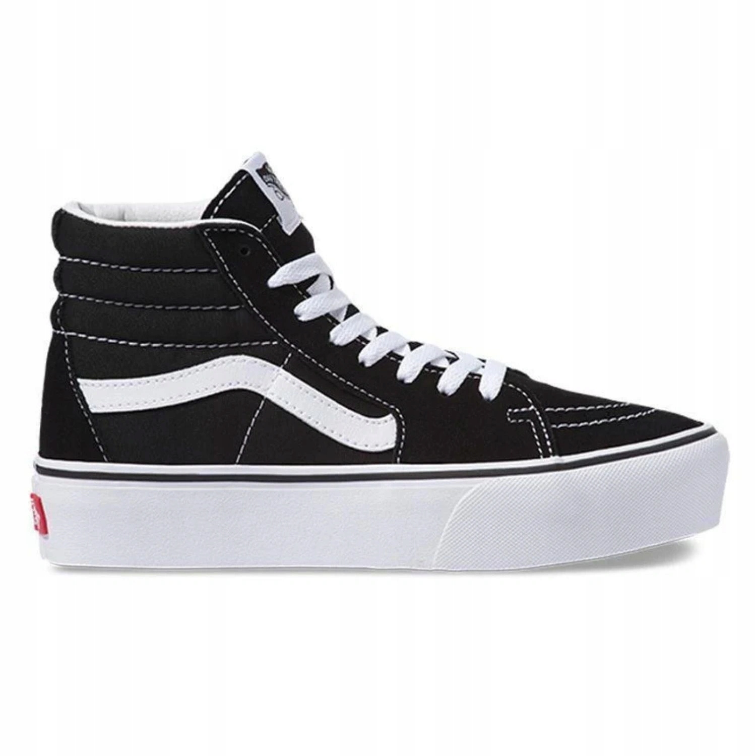 Dámské tenisky Vans SK8-HI Platform vysoké, černé, kožené vel. 40,5