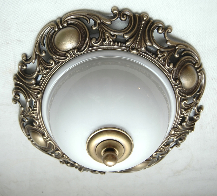 Stropné Svietidlo, mosadzná stropná lampa, stropná lampa