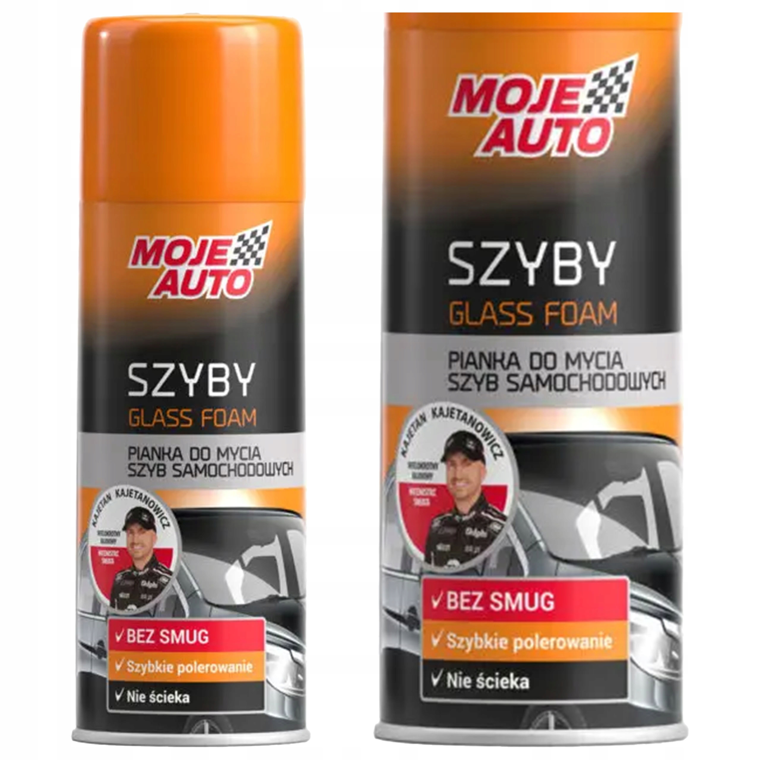 Preparat do szyb i lusterek Moje Auto 400ml pianka spray do mycia