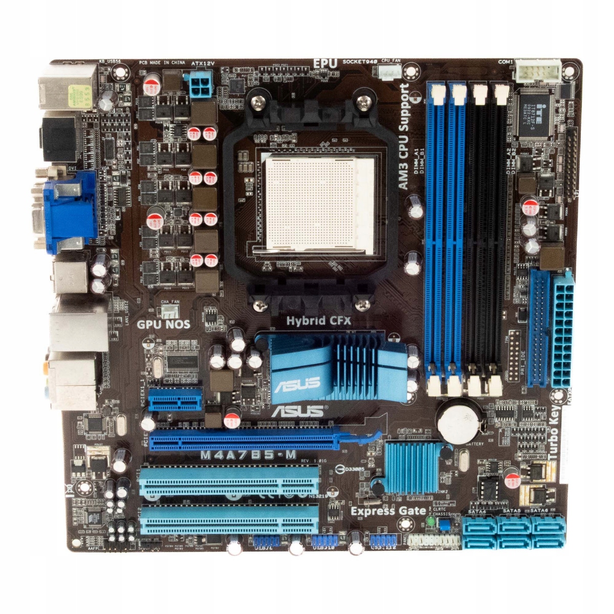 Asus M4A785-M Socket AM3/AM2+/AM2 DDR2 PCIe Pci mATX