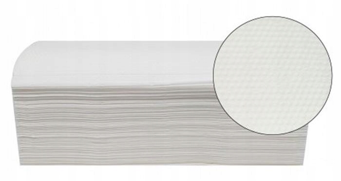 Levně Papírové ručníky "Vella", bílá, 2-vrstvé, V, 150 útržků, 23x25 cm, Kaczory