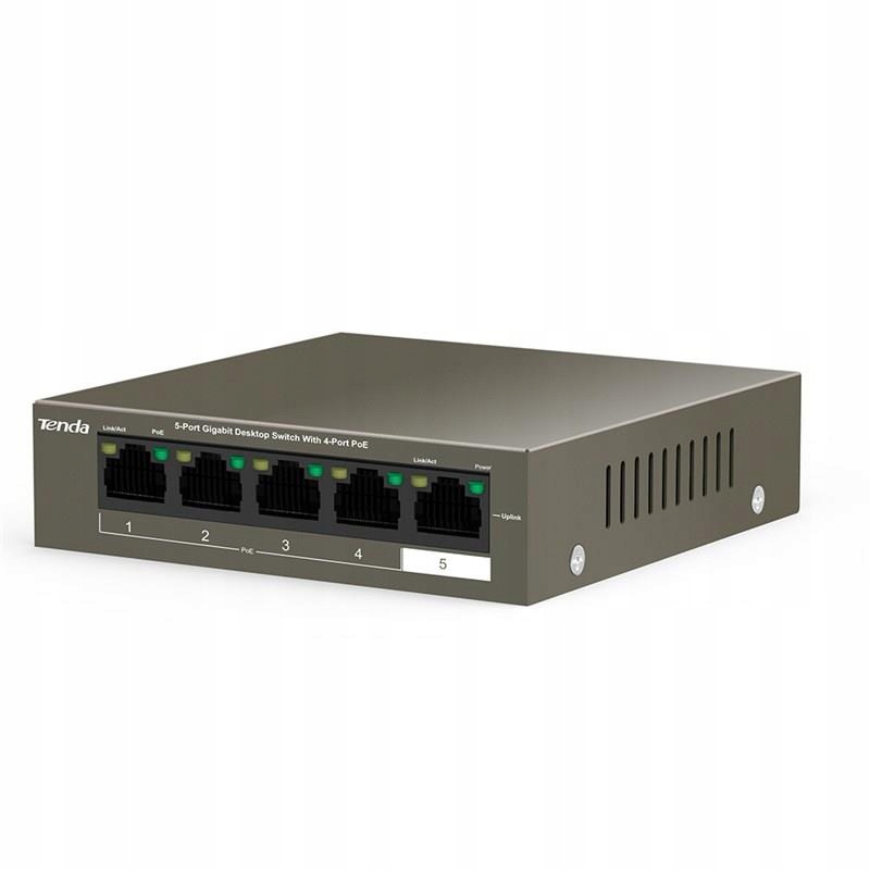 Switch PoE Tenda TEG1105P-4-63W 5 x 10/100 Mb/s