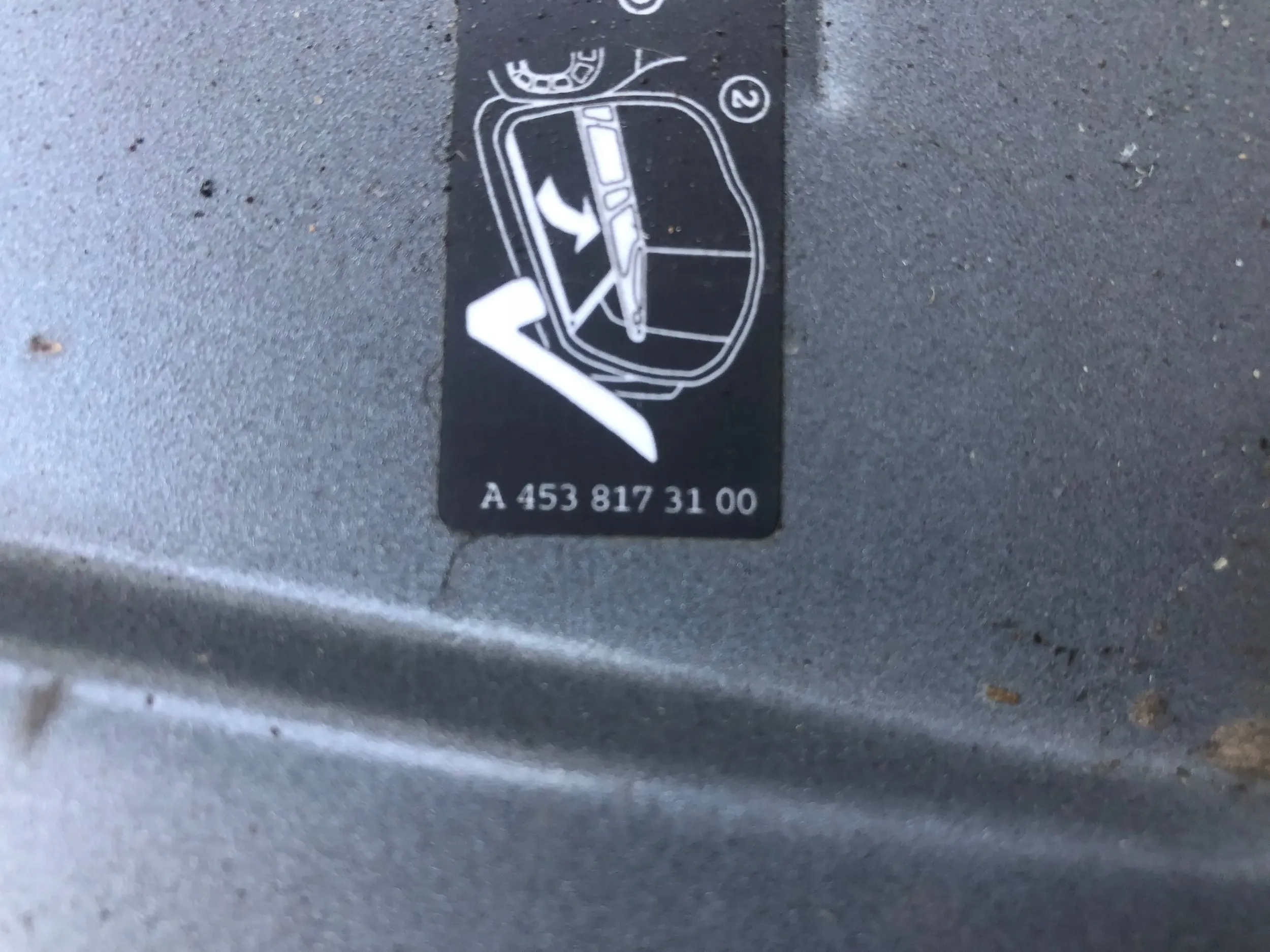 motor cover SMART 453 A4538173100