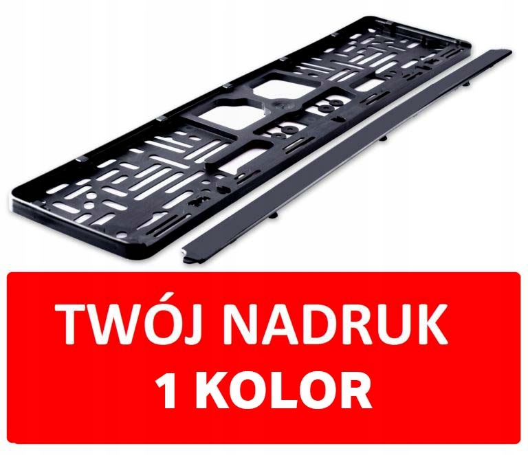 200x ramki tablica rejestracyjna nadruk 1kolor