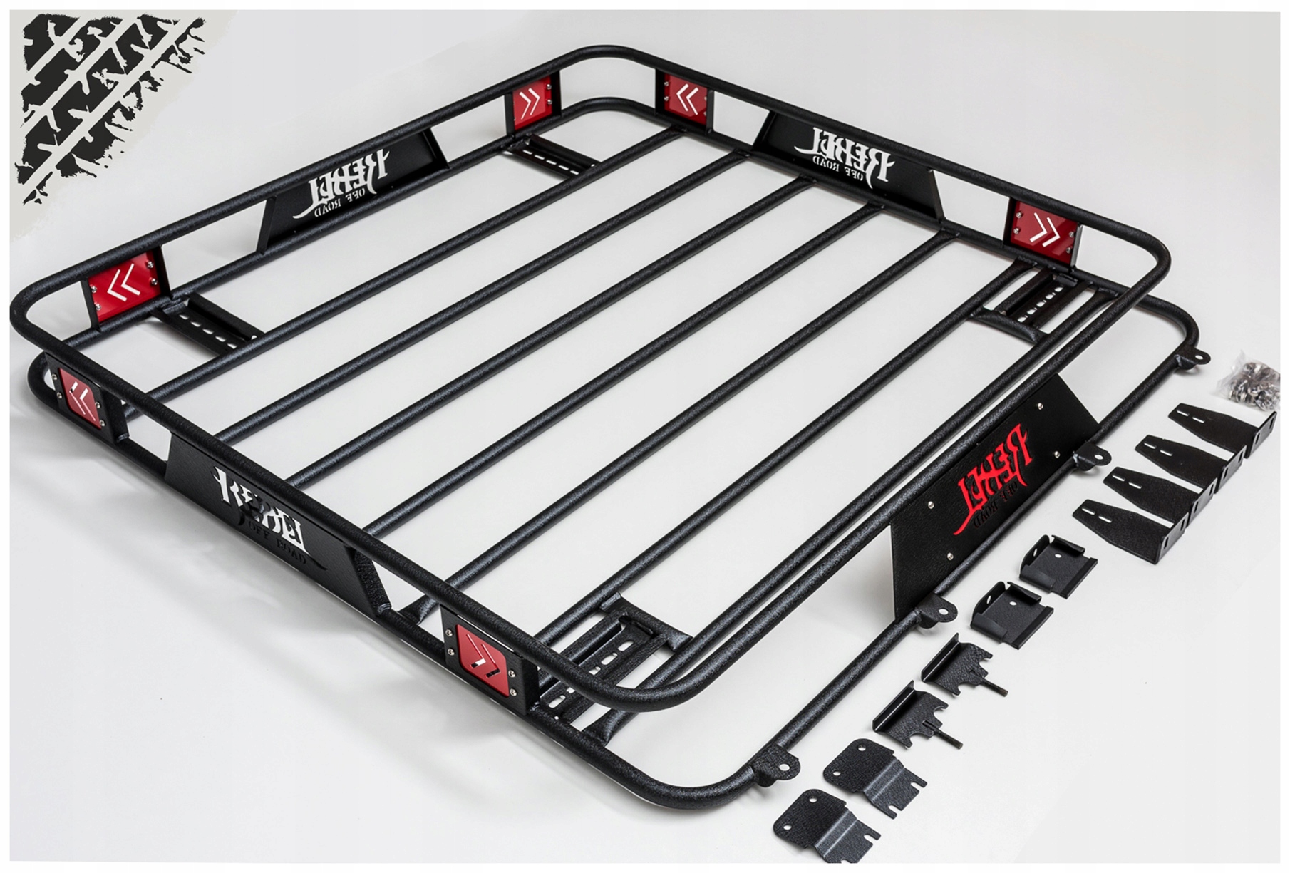 WRANGLER JL BAGAZNIK DACHOWY KOSZ NA HARDTOP 18 Installation without rails