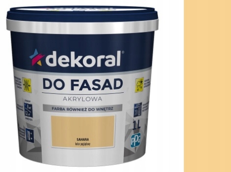 

Dekoral Polinit Farba Fasadowa 1L Sahara