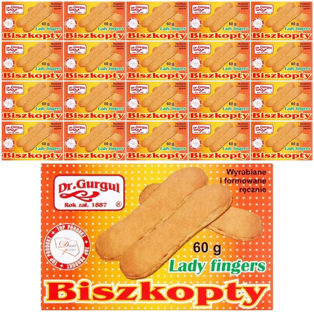 Dr. Gurgul Biszkopty Lady Fingers 60 g x 24 sztuk