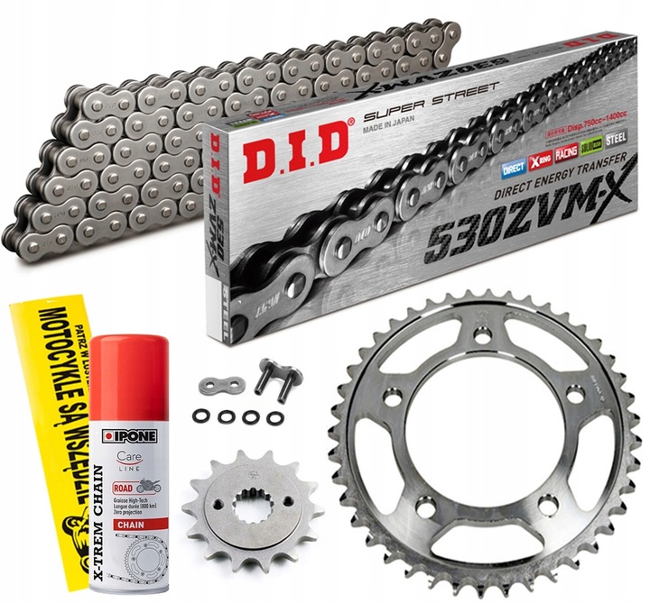 ZESTAW NAPĘD-OWY DID ZVMX SUZUKI GSX-R 1000 07-08