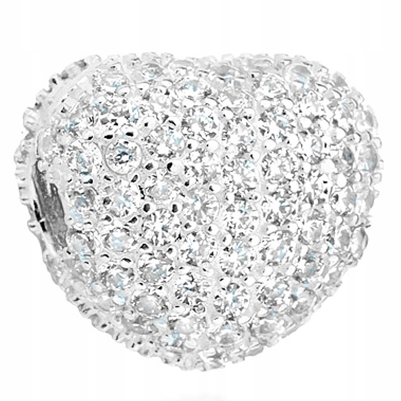 

Srebrna Zawieszka Koralik pr. 925 Charms Serce