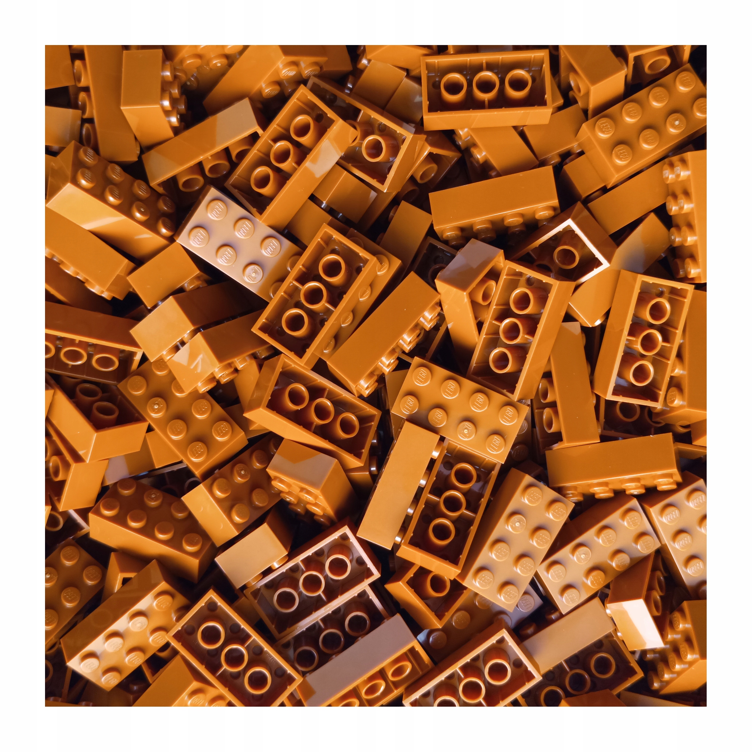 Lego Kostka Cihla 2x4 Tmavě oranžová 6487946 3001 100 Ks