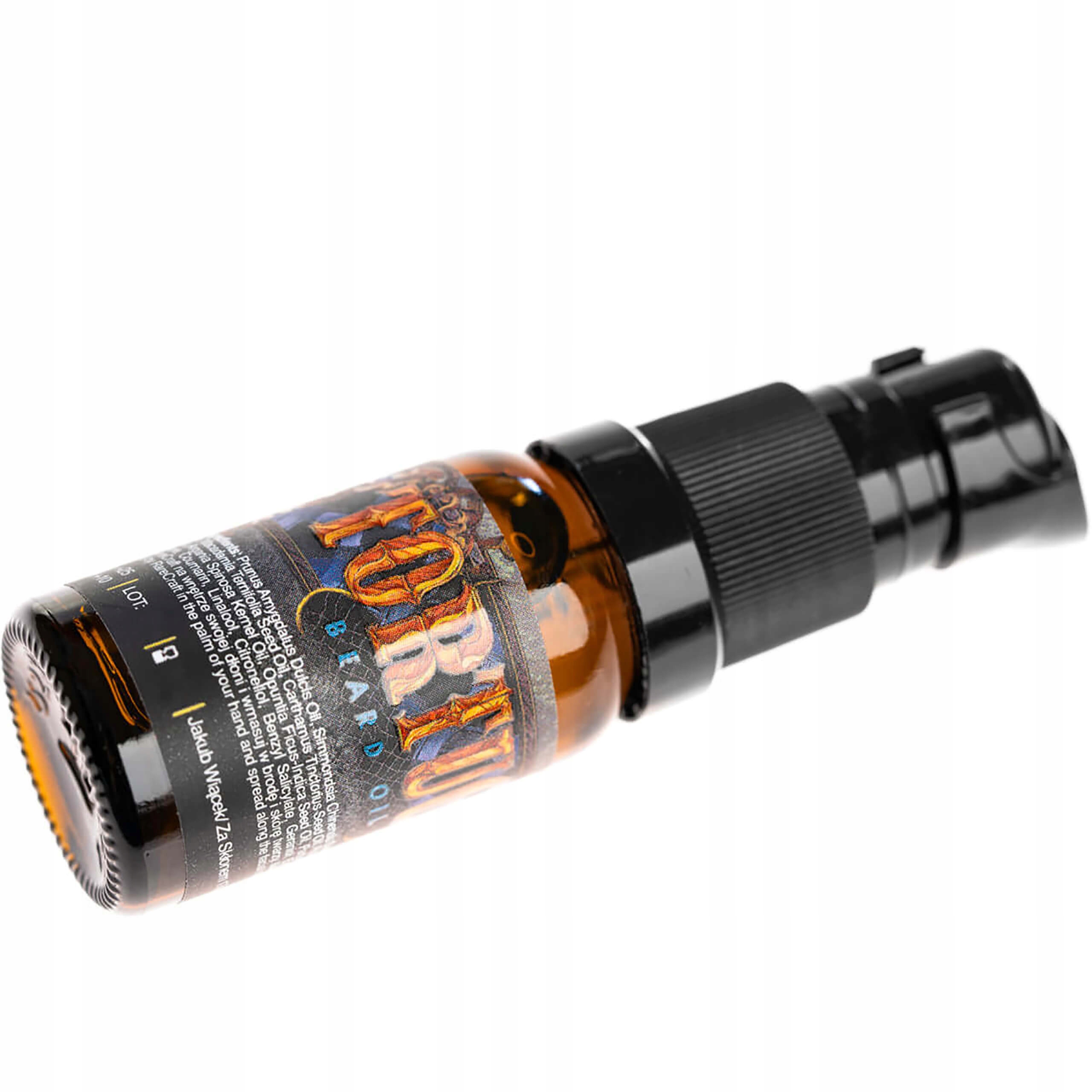 RareCraft olejek do brody Tortuga 10 ml Opakowanie butelka z pompką