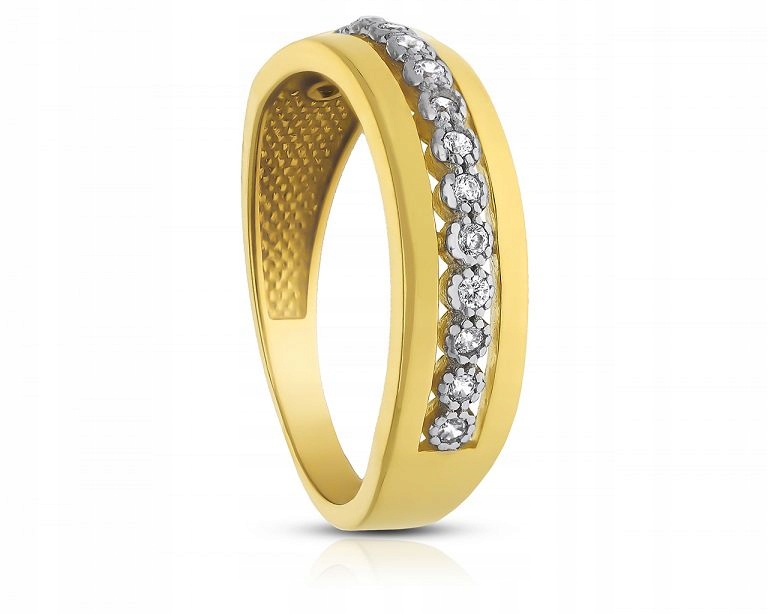Zlatý Prstýnek 585 se zirkony pro ženy vel. 15