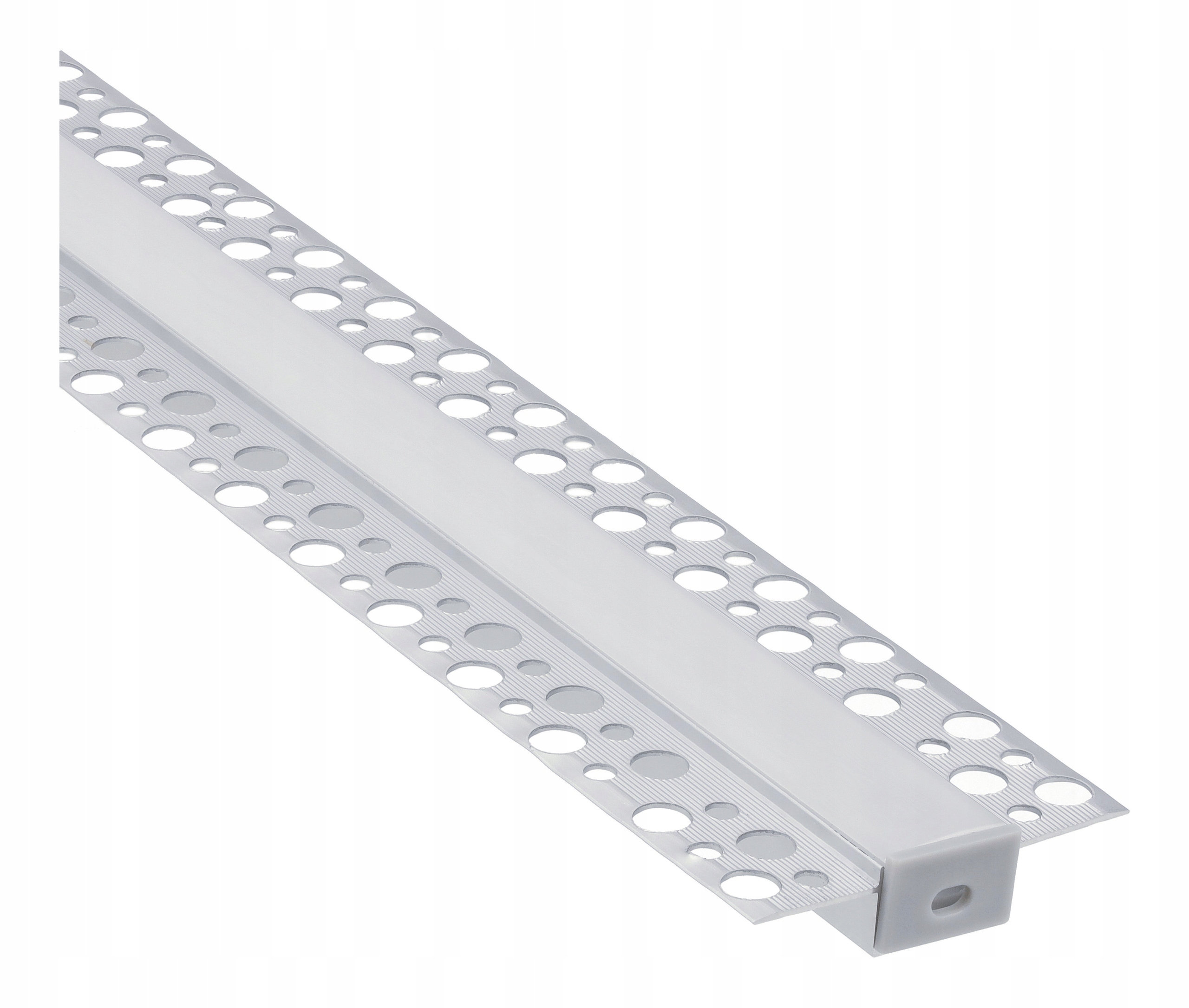 Profil LED Regips 1m Do Taśm LED Anodowany klosz mleczny zaślepki Zestaw EAN (GTIN) 5905036209487