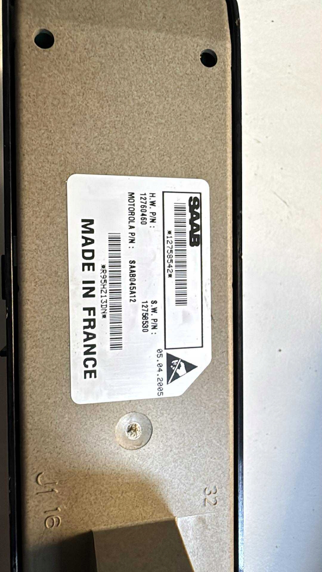 button PANEL of the window SAAB 9-3 II 93 switch windows 12799494