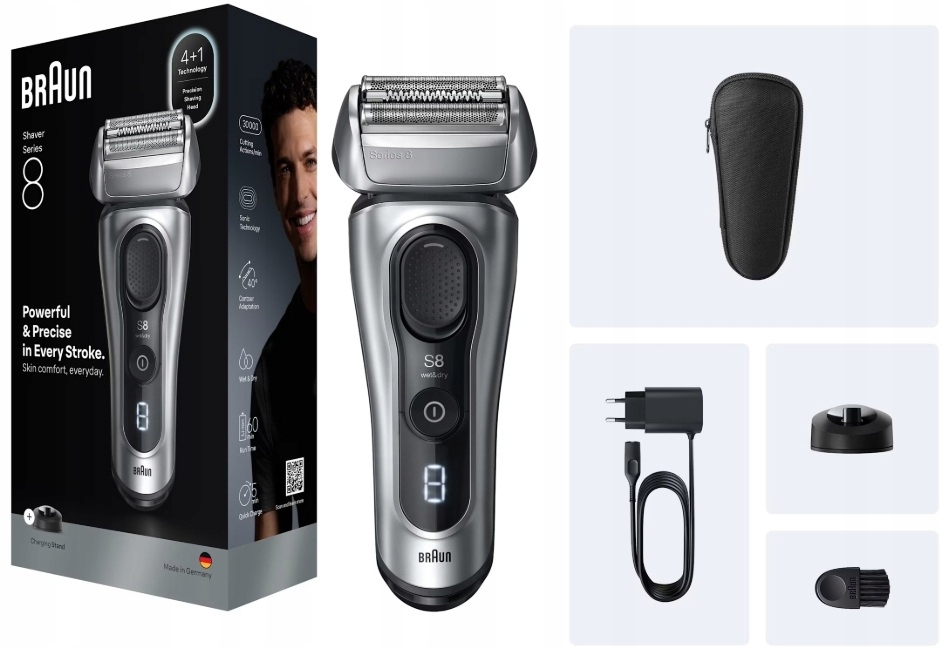 Golarka Braun Series 8 8617s Etui Baza Na Sucho i mokro