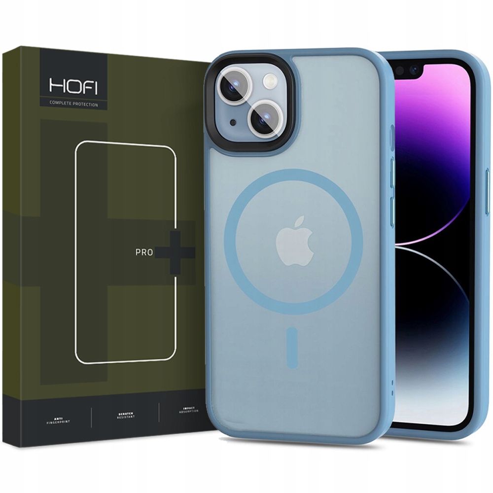 

Matowe Etui Case Magsafe Na Iphone 14 Blue Szkło