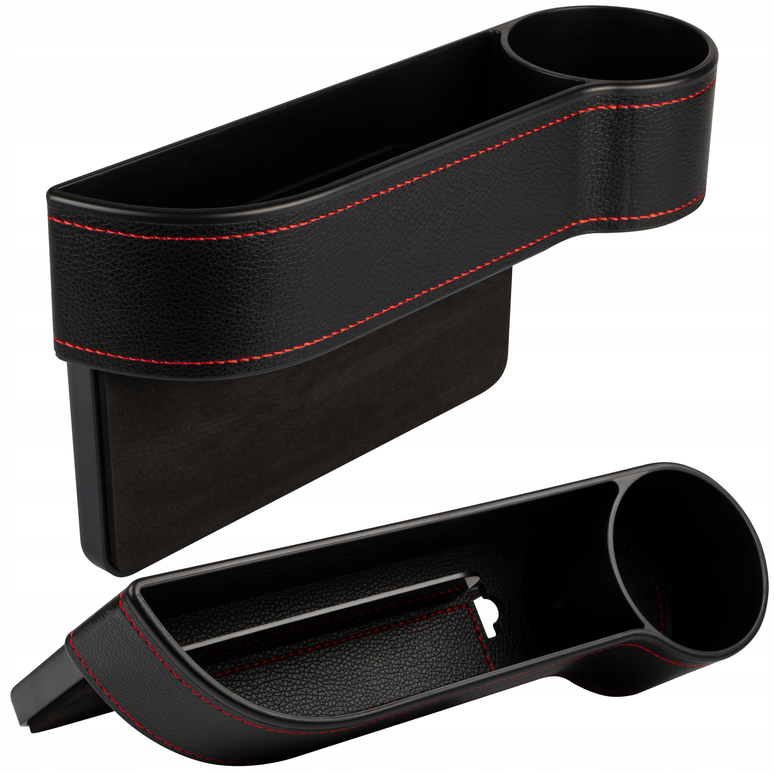 SCHOWEK ORGANIZER SAMOCHODOWY MIĘDZY FOTEL PRAWY UCHWYT KUBEK AUTO PASAŻER