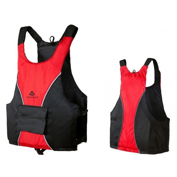 Kamizelka Aquarius kajakowa czerwony/czarny XL bezpieczna lekka