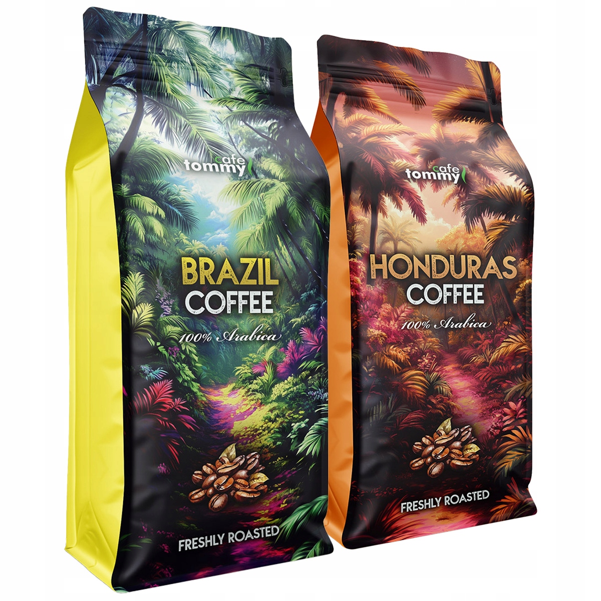Levně Káva zrnková Brazílie a Honduras 2x1 kg 100% Arabica Čerstvě pražená