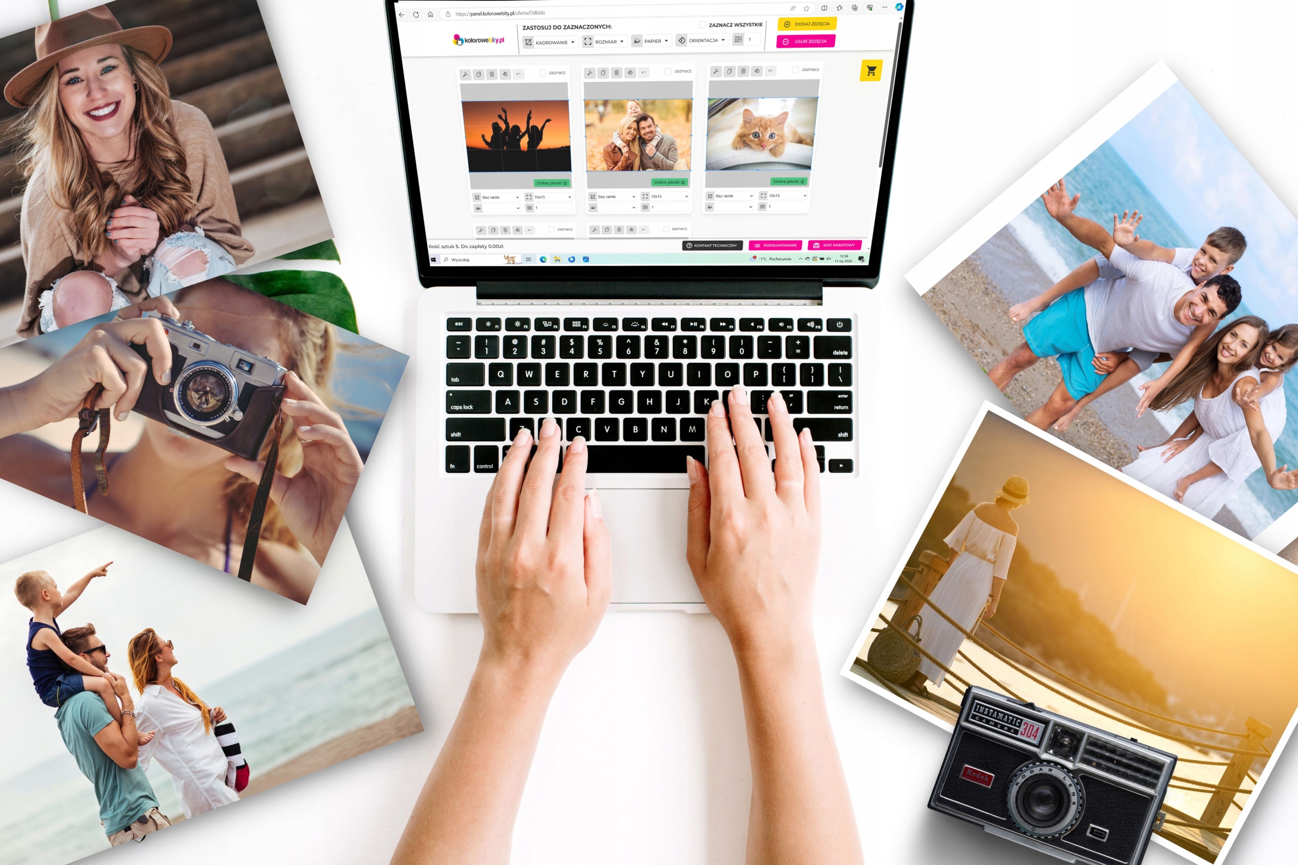 Odbitki 10 x 15 cm 100 szt wywoływanie Producent Fuji