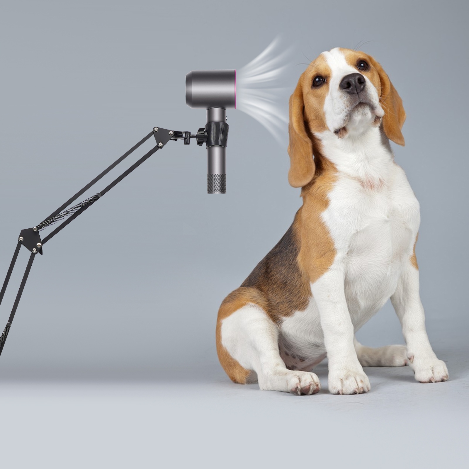 55-100CM UCHWYT NA SUSZARKĘ DO WŁOSÓW STOJĄCY STOJAK CZARNY Rodzaj stojący