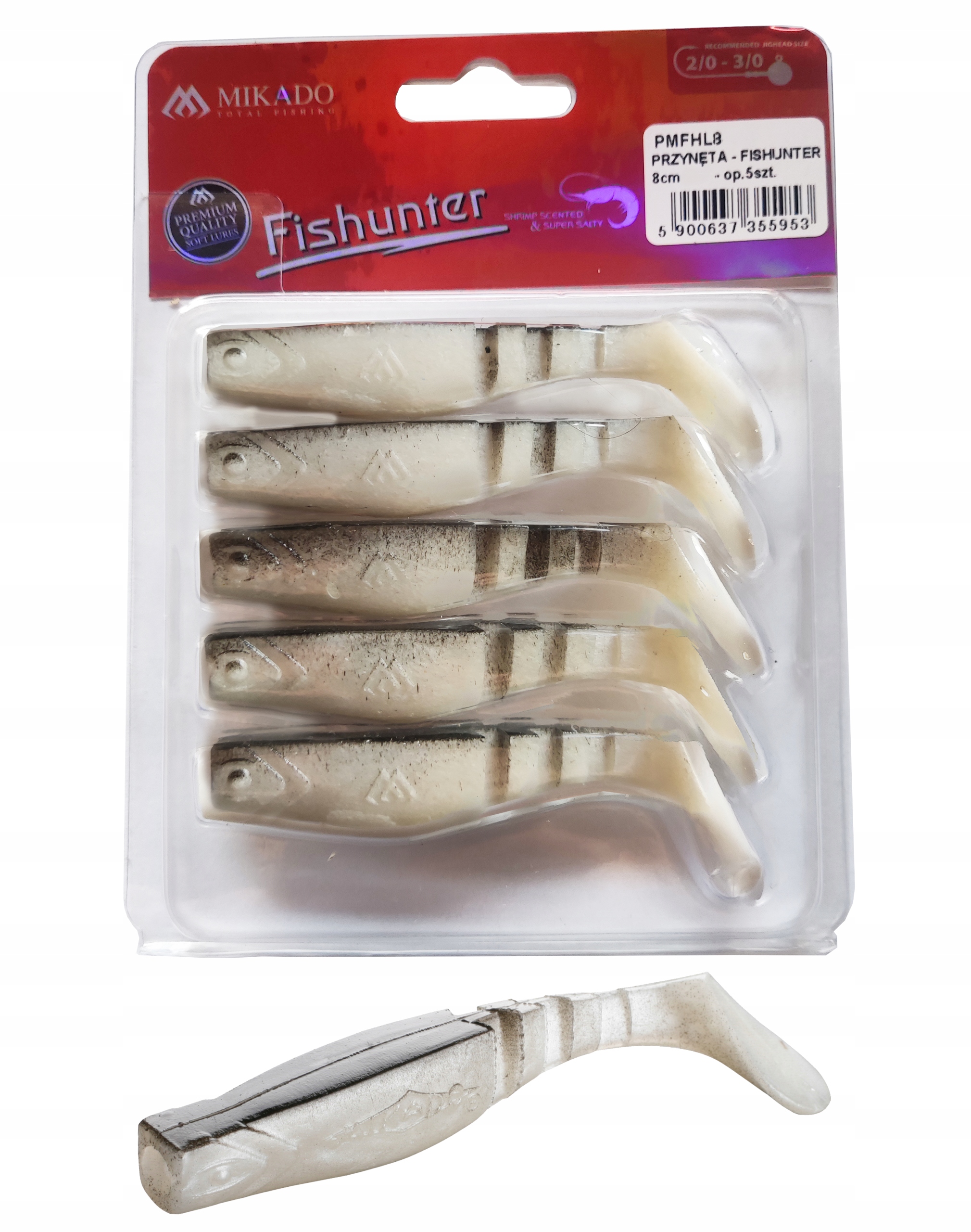 

Mikado Przynęta kopyto Fishunter 8cm 02 5 sztuk