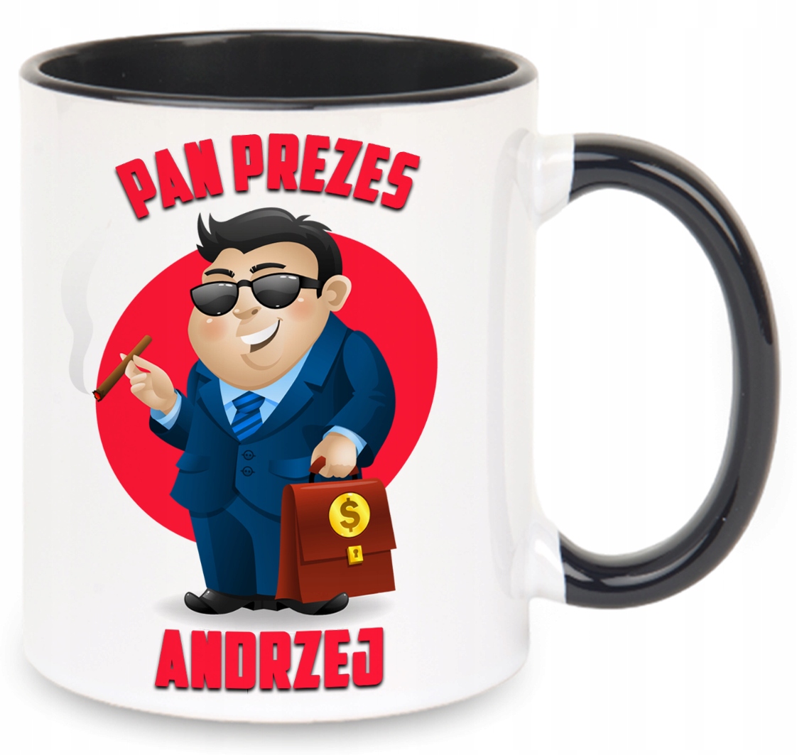 

Kubek Prezesa Pan Prezes Personalizowany Imię