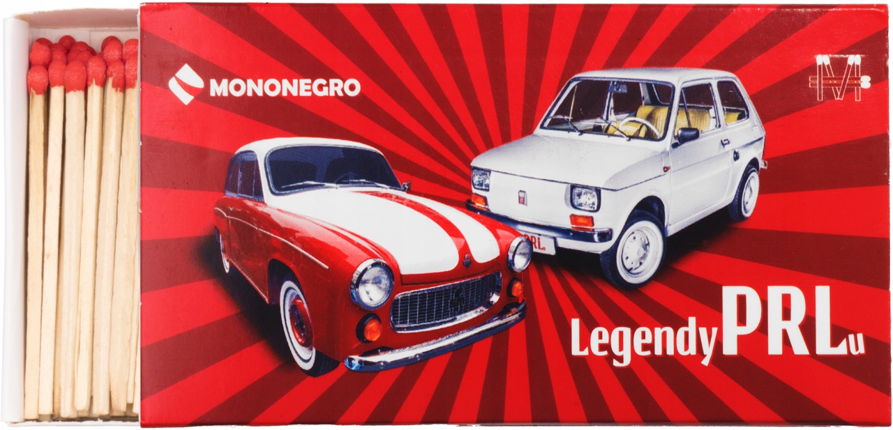 Zapałki Gospodarcze 250szt 55mm Legendy PRL Długość zapałki 55 mm
