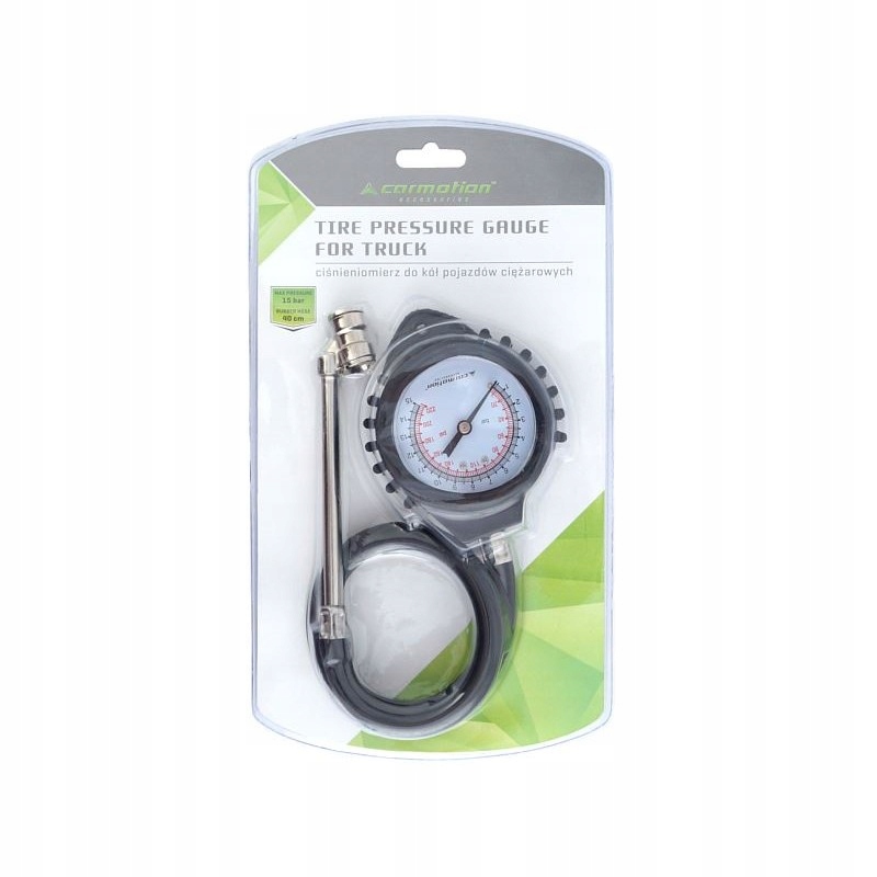 CIŚNIENIOMIERZ DO KÓŁ 15 BAR MANOMETR MIERNIK Marka Carmotion
