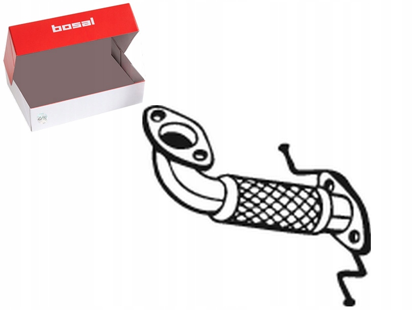 Predné Elastické Výfukové Potrubie, Dĺžka: 360 MM Ford Mondeo III 1.8 2.0