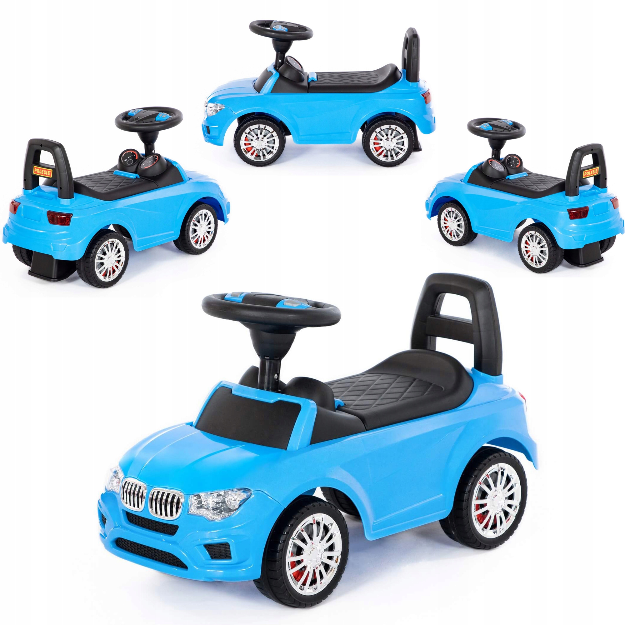 Wader Jeździk SuperCar5 dźwięk Pchacz Auto Blue