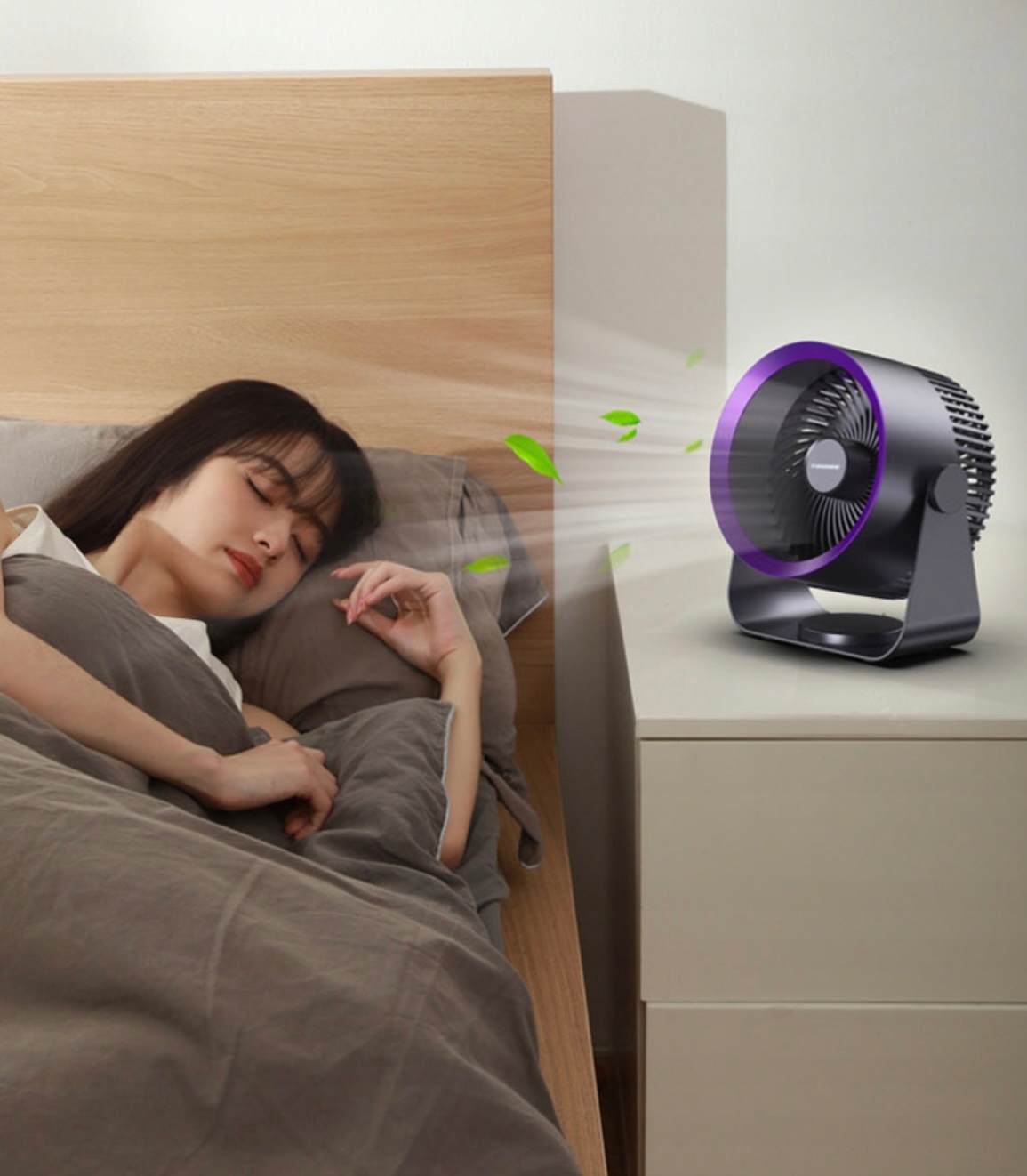 WENTYLATOR AKUMULATOROWY ŚCIENNY I BIURKOWY TIROSS TS-2283 CIEMNOSZARY Marka Tiross