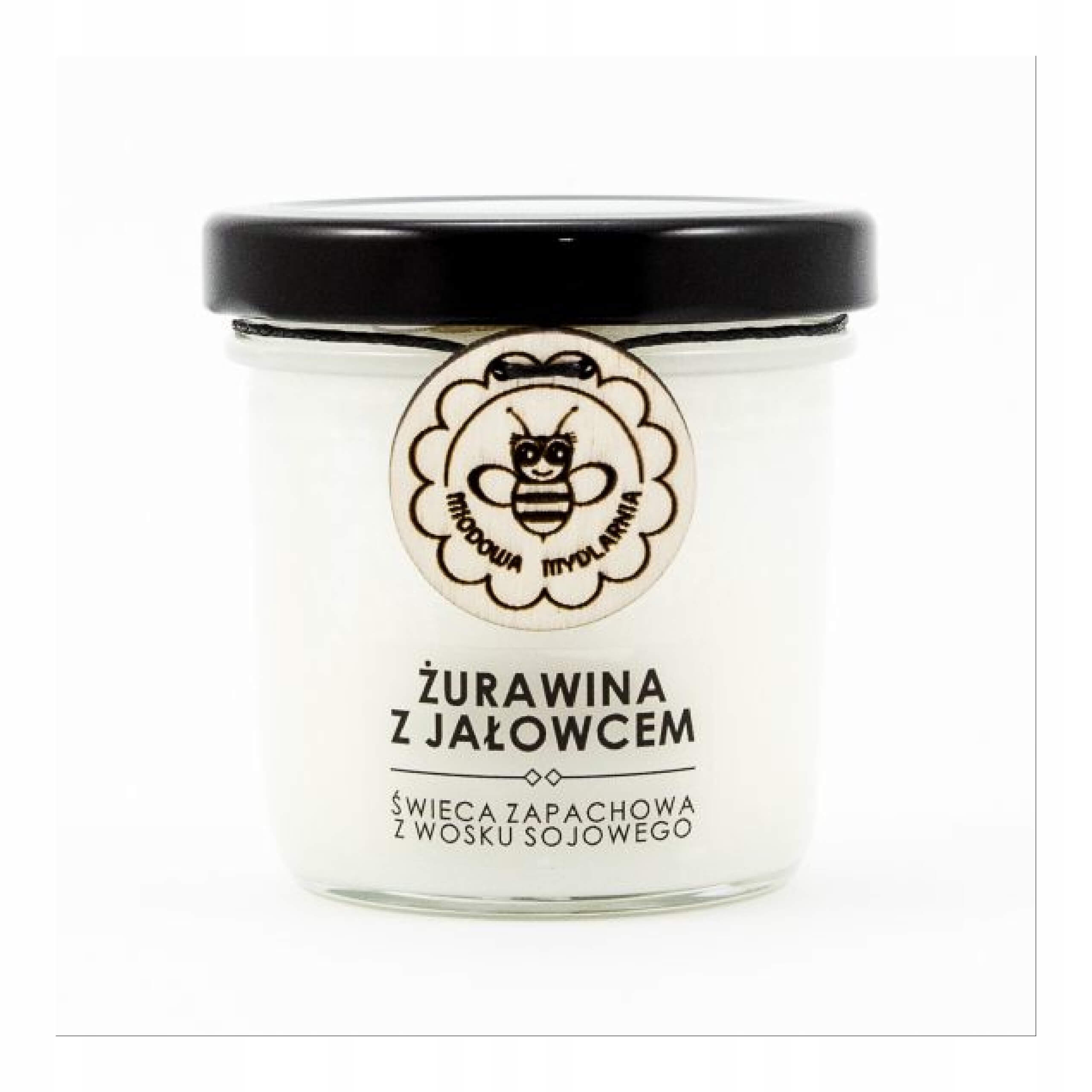

Miodowa Mydlarnia świeca żurawina z jałowcem 120ml