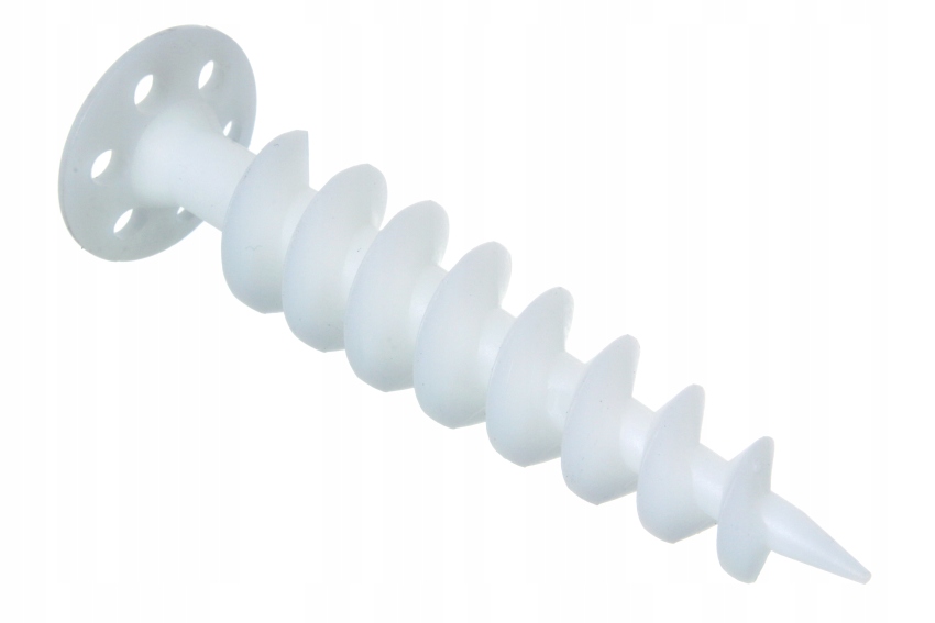 

Kołek Spiralny Ślimak Do Styropianu 50mm Nylon