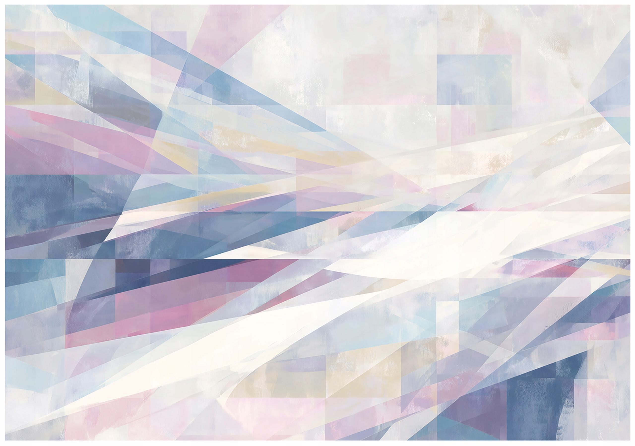 Fototapeta Abstrakce Modrá Růžová Bílá Geometrická 150x105