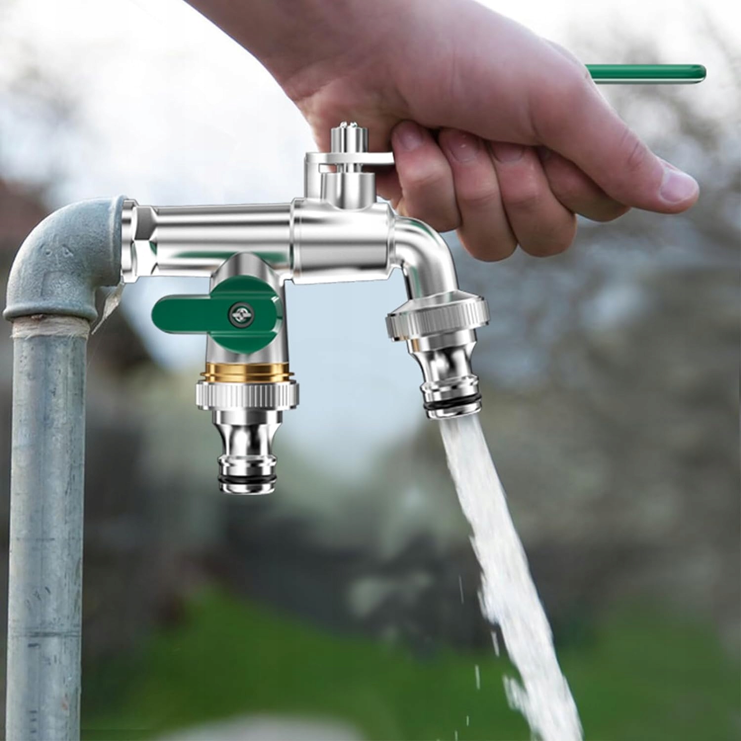 KERTI CSAP 3/4-ES MERÍTŐSZELEP KÜLSŐ SÁRGARÉZ CSAPTELEP | Csatlakozó átmérője 3/4''