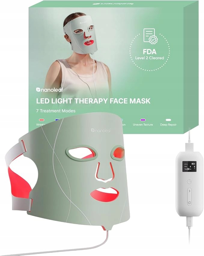 Led maska na obličej Světelná terapie Nanoleaf Light Therapy 7 barev