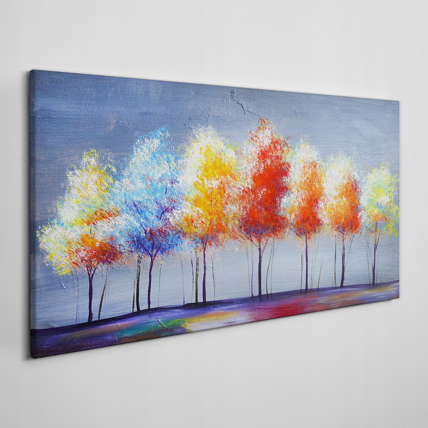 

Nowoczesny foto-obraz na płótnie Drzewa 100x50 cm