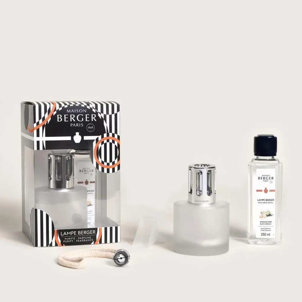 Sada Maison Berger katalytická lampa Illusion Frosted olej 250 ml