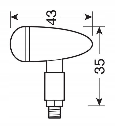 Drop kierunkowskazy chopper chrom Producent inny