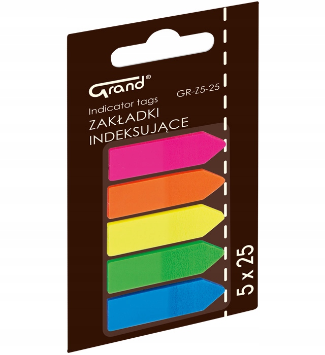 

Zakładki Indeksujące Strzałki Pp 5 KOL.45X12/5X25