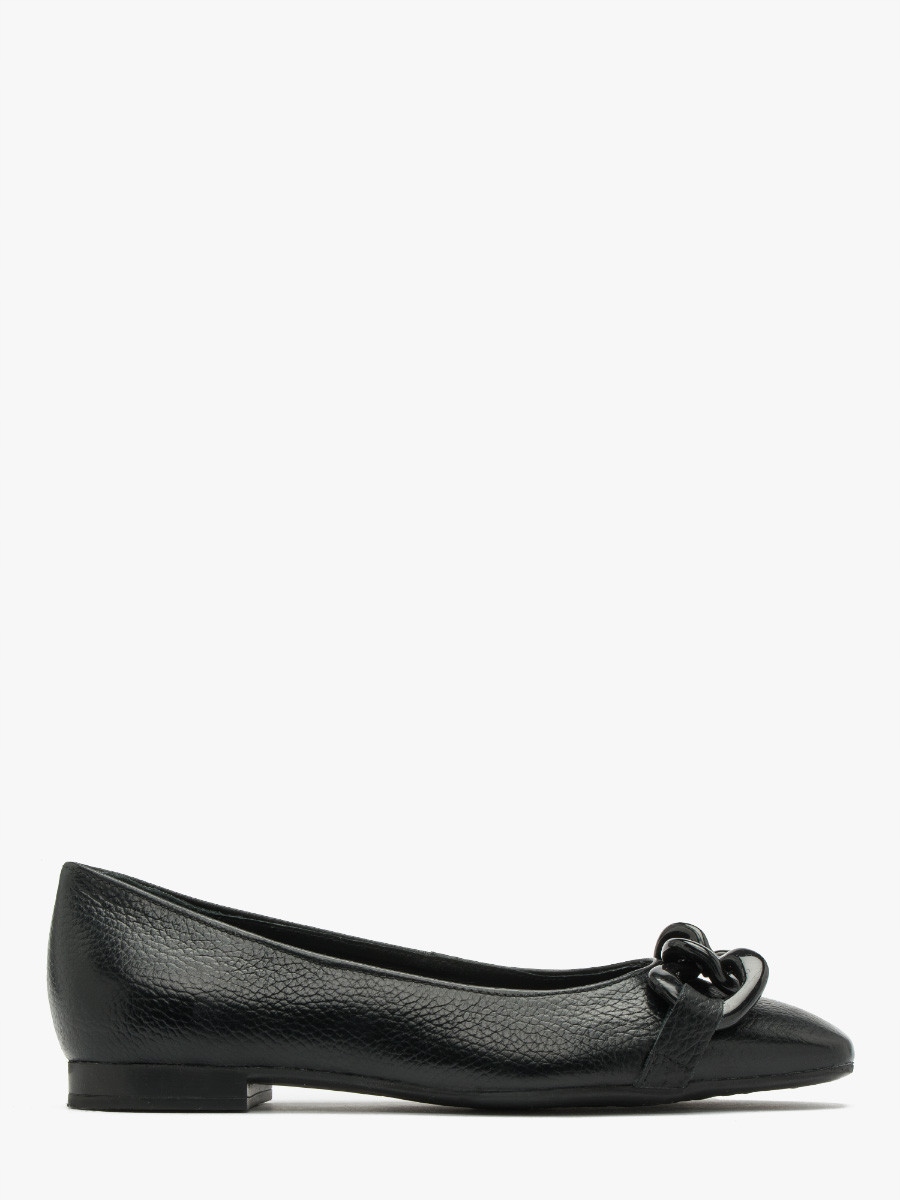 Buty damskie Ryłko balerinki skórzane skóra licowa