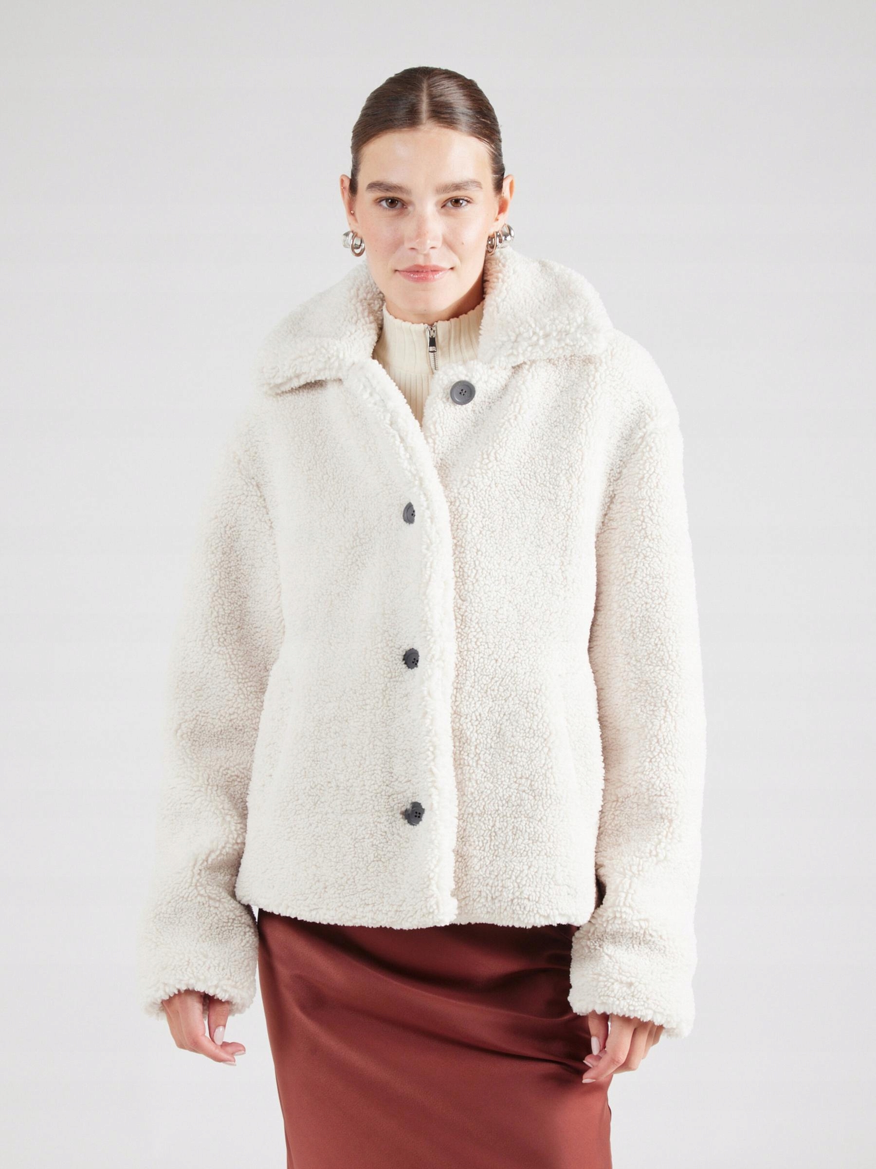 G7B007 Krátká Bunda Kožíšek Ecru Maze Xs