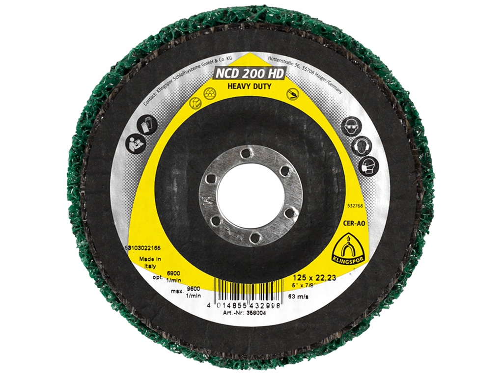 

Klingspor włóknina czyszcząca włosy murzyna 125 mm