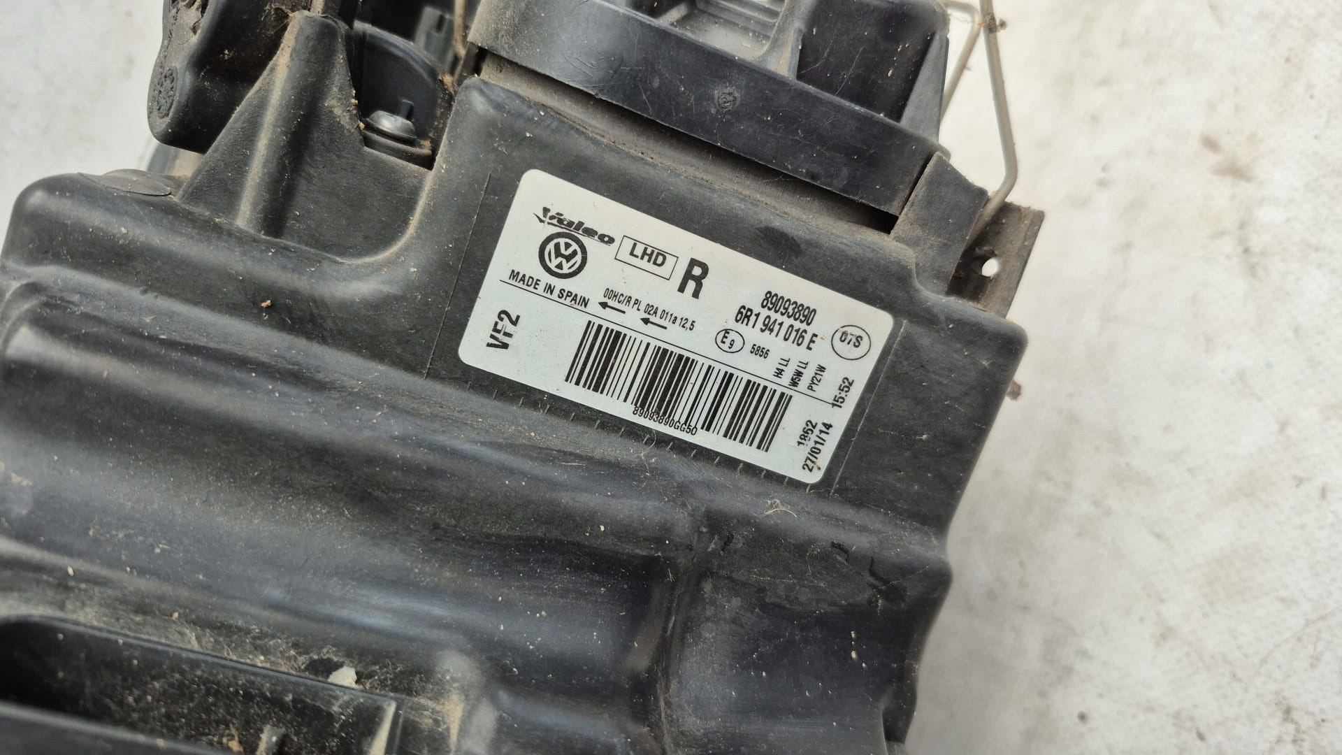 VW POLO V 6R 09- light right front front 6R1941016E