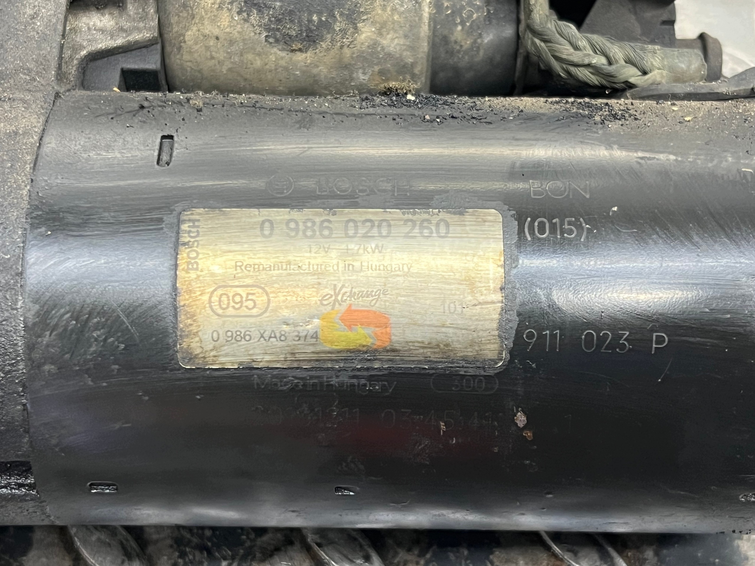 starter VOLKSWAGEN PASSAT B6 0986020260