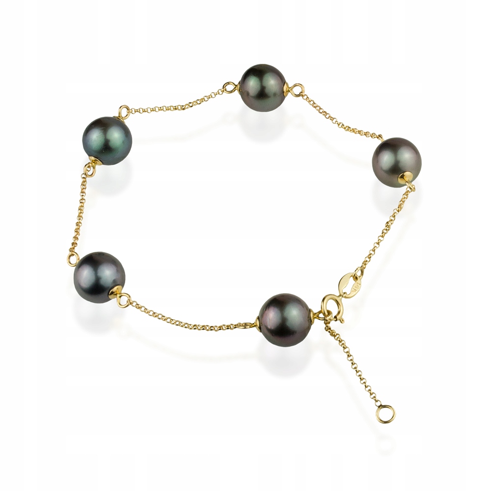 Jemný Zlatý Náramek S Tahitskými Perlami