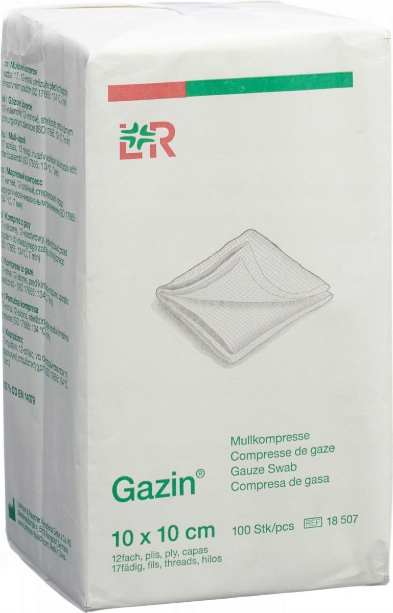 

Kompresy gazowe niejałow.10x10 17N 100 12 W Grube