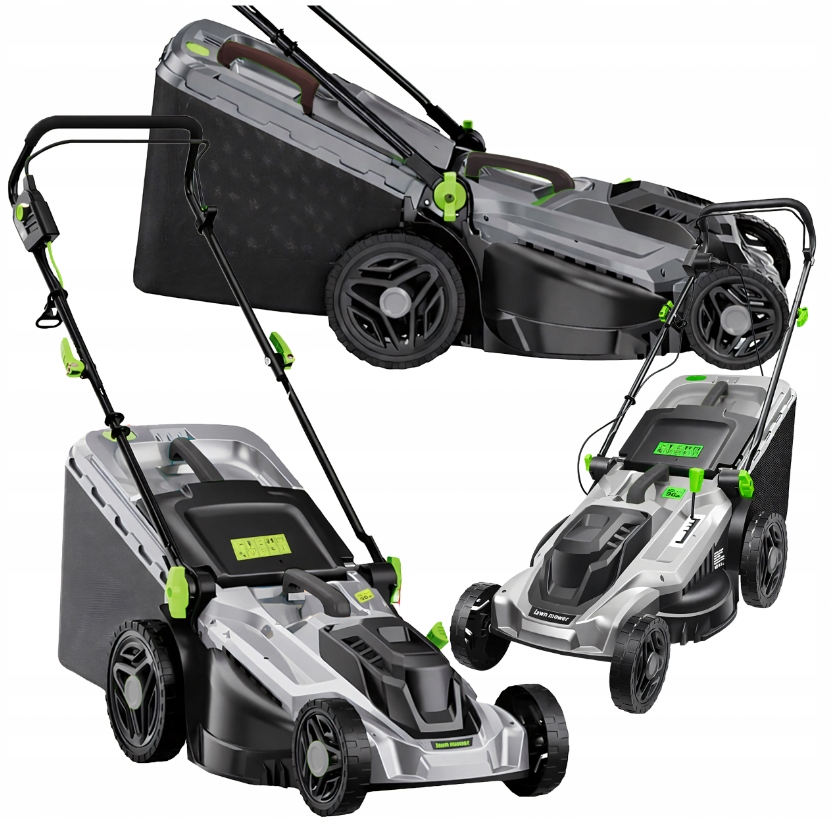 Elektrická zahradní sekačka na sekání Trávy Velký koš 50 l 2400 W 43 cm